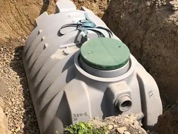 Septic Tank Positioned – Next, Jet and Drain Engineers Connect Drainage Pipes and Secure the Tank